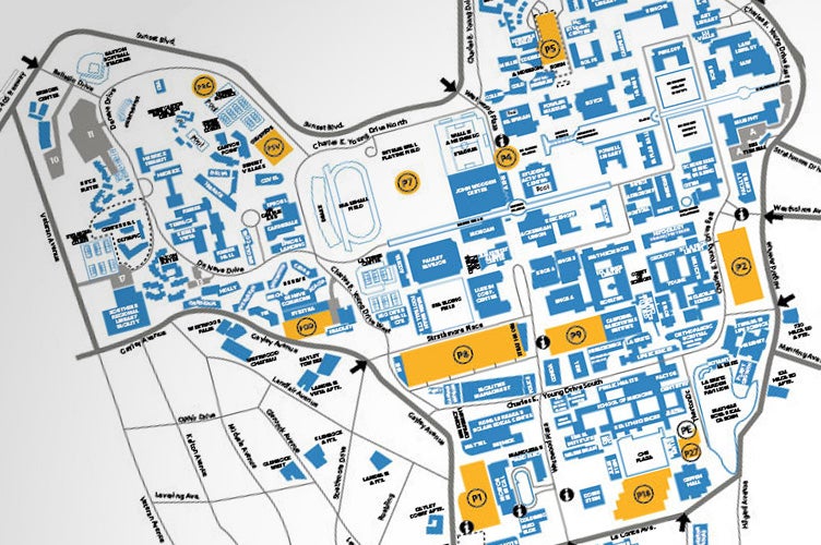 An image of a campus brochure map