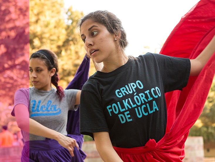 Students from Grupo Folklorico de UCLA perform.